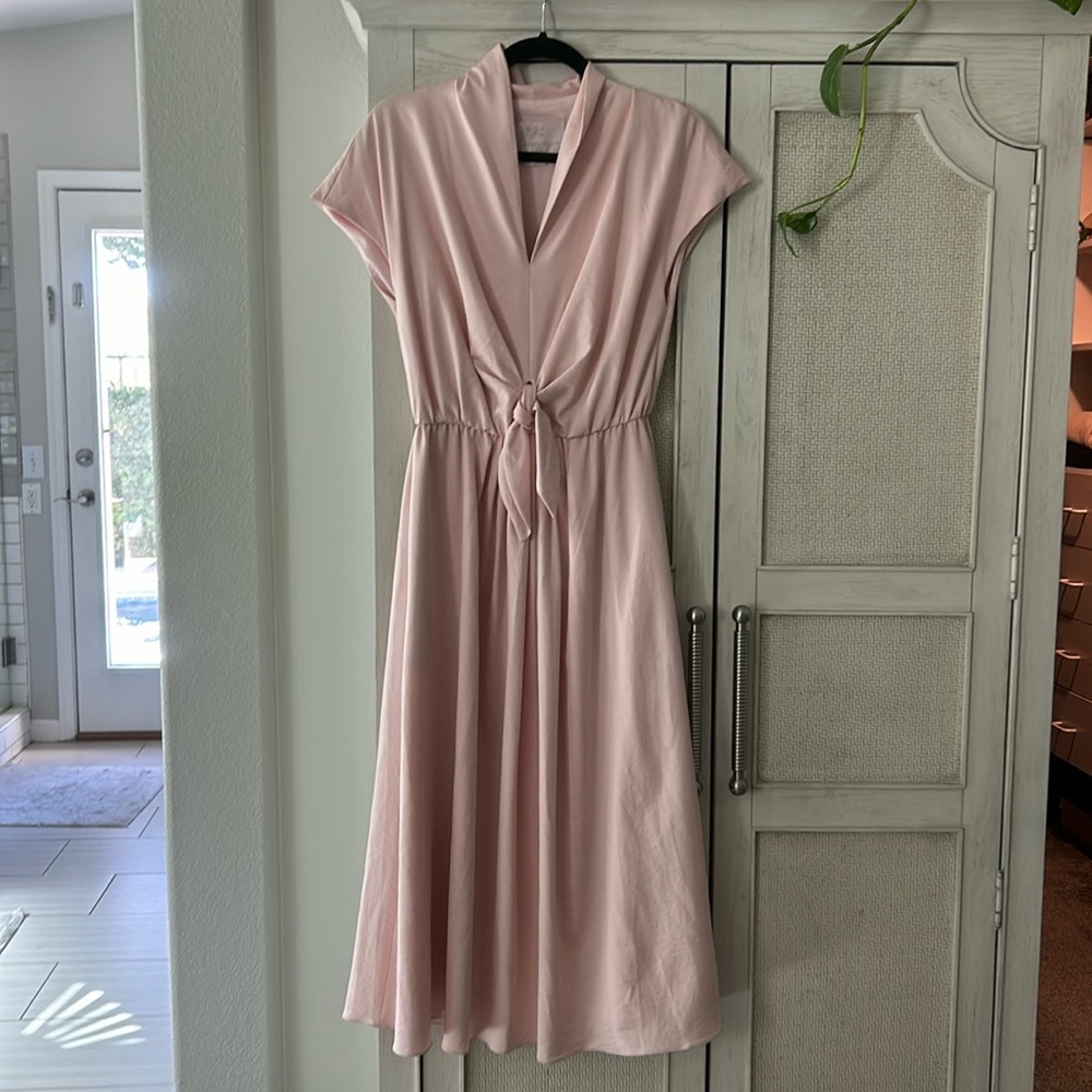 Gal Meets Glam Pink Midi Dress